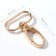Metal carbine, 45 × 31 mm / 25 × 2.2 mm, 5 pcs, gold color