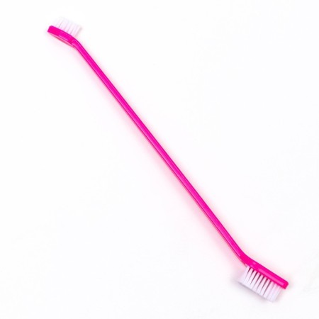 Set of dental brush two-sided and 2 brushes-lump, mix of flowers-1