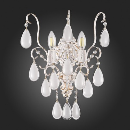 Wall lamp EVOLUCE. Sle160301-02. Magonza. 2x60 watts, E14, 25.5x43 cm, golden color-4