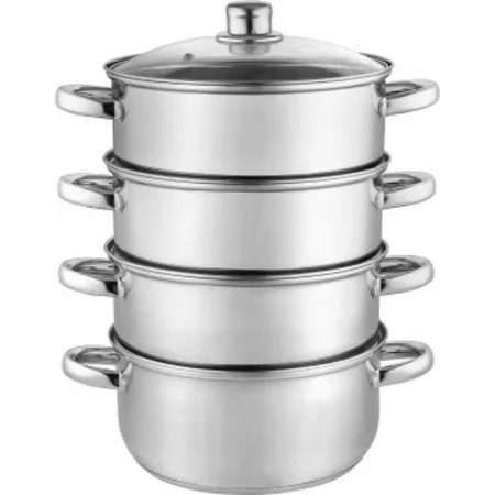 Bekker double, 3 tiers, 10.6 l, silver color