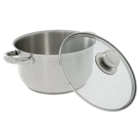 Slavic pan, 4 l, d = 22 cm, capsule, glass cover, with a heat distribution layer-3