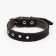 Collar combined leather/tarpaulin, dimensionless, 54 x 2.5 cm, Osh 17-45 cm, black