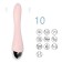 Massage vibrator, 10 modes, 22 x 3 cm, USB ZU, pink