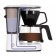 Coffee machine KitFort KT-7218, drop, 750 W, 1.25 l, black and white