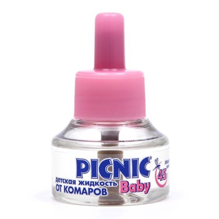 An additional bottle of mosquitoes "Picnic Baby", with chamomile extract, 45 nights, 30 ml 146-2