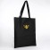 Textile chover with embroidery Bee, 40x35 cm, black