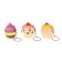 Clothes "cake" on a key fob, set of 3 pcs, types of mix