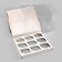 Confectionery folding box for 9 cupcakes white 23.5 x 23 x 14 cm