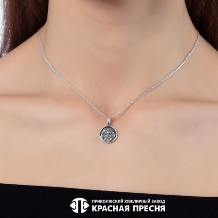 Suspension "Guardian Angel" with prayer, echoing with oxidation-1