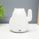 The nightlight "Mishka manki waves its paw" LED 6000K USB AKB white 11x9x11cm Risalux