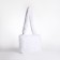 Bag Cross-Bodi with a zipper, white color