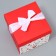Gift folding box, packaging, “with love”, 15 x 15 x 15 cm