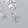 Decor for creativity Metal "Anchor with a skull" silver G131B522 2.2x1.9 cm