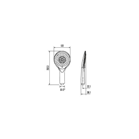 Manual shower Voda VSP1205, 5 modes, chromium color-1