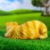 Garden figure "Sleeping cat with a bird" 13x29cm