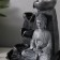The desktop fountain from the network, backlight "Buddha at the cliff with bowls" gray 20x20x30 cm