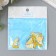 Decor for creativity plastic "Sailor yellow" with gold 2.9x2.3 cm