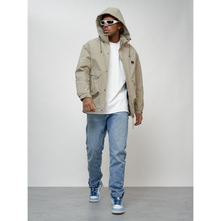 Male spring jacket, size 52, beige color-6