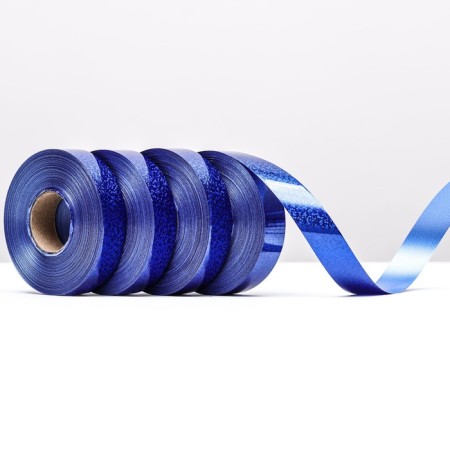 Holographic tape for decor and gifts, blue, 2 cm x 50 m-1