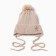 Children's hat minku, rr 35-40, beige color