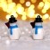 Miniature Puppet "Snowman in a black hat", set 2 pcs., Size 1 pc. - 3.1 × 2.1 cm