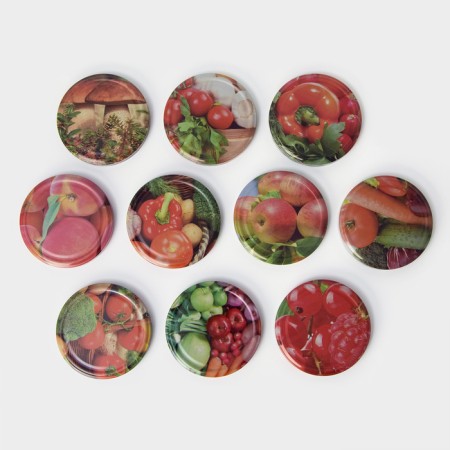 Canning cover, screw, TO-100 mm, packaging 10 pcs, color mix-2