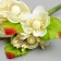 Flowers for decorating "Qinia" 1 bouquet = 6 colors 9 cm cream