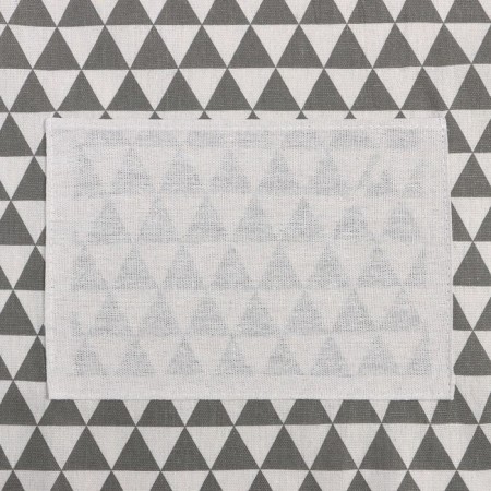Apron of Dolyana "Triangles", gray color, 60 x 67 ± 4cm, 100%PE-3