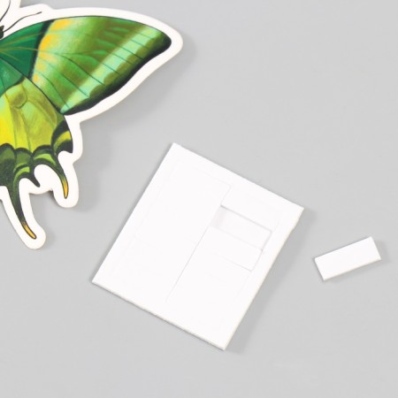 Butterflies cardboard "natural" set 12 pcs h = 4-10 cm-6