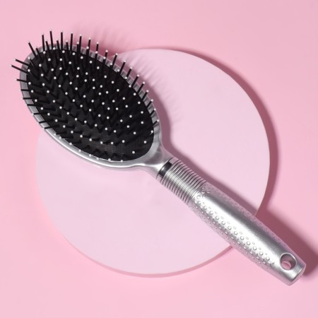 Massage comb, 8 × 25 cm, silver color-1