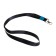 Baiga tape, 15 mm x 80 cm, with a metal carbine, black