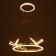 LUST "DRAGRAL" LED 48W 3000-6000K gold 52x52x80 cm Bayerlux