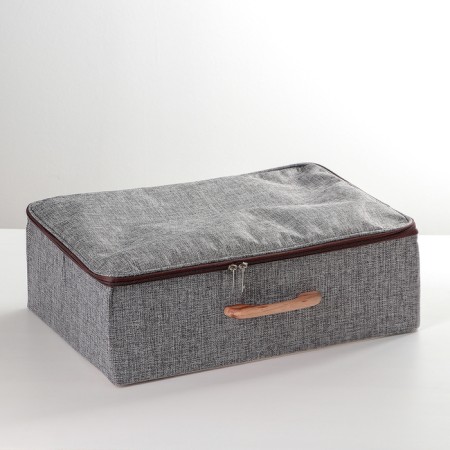 Storage box with zipper "Ron", 42 × 29 × 14 cm, color gray color-2