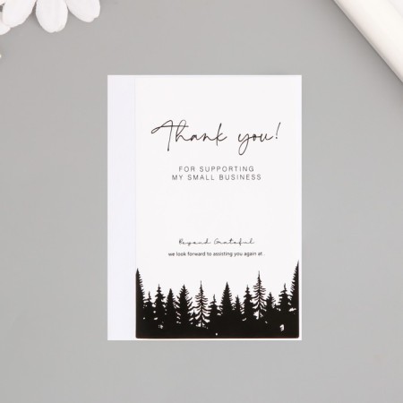 Stick Paper Gratitude "Forest" set 50 pcs 8x5 cm-1