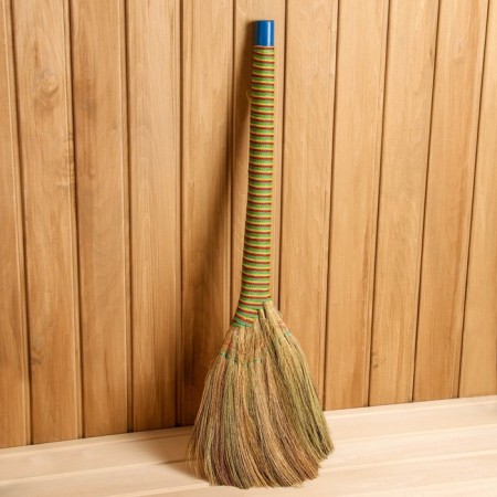 Rice broom with a bamboo pen, 80 cm