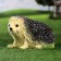 Garden figure "Hedgehog pressed" large 26x16x17cm