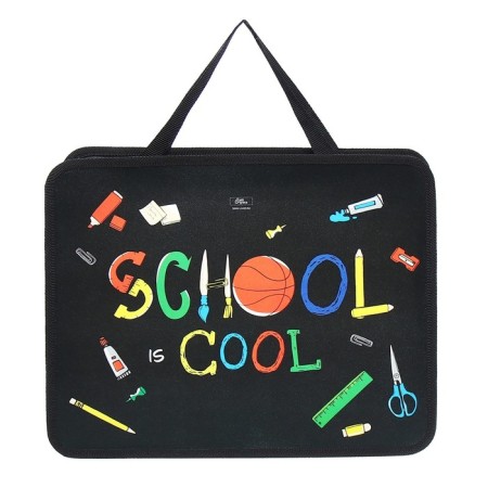 Folder with A4 handles, 330 x 260 x 75 mm, plastic, handles, Calligrata School, mix-1