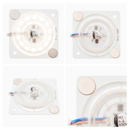 Module LED 12W 4000k 80lm/W 220V SMD2835 IP20 63*63mm with a lens-10