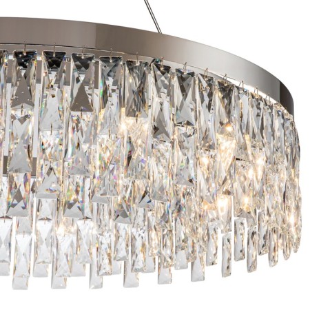 Suspended Indigo lamp, 12029/12p Chrome. 12x40W, e14, 800x800x255/1255 mm, transparent color-3