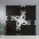 Photo frame plastic in 4 photos 10x15 cm "chamomile" white 35x35x2.5 cm