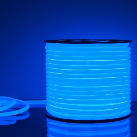 Flexible Neon Elektrostandard, IP67, 2835, 144 LED/m, 220V, round, glow of blue