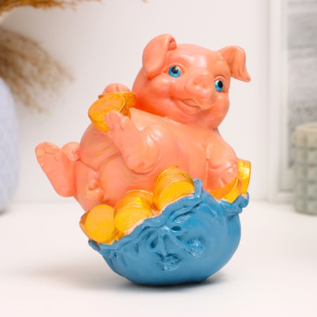 Pigger "Pig on a bag of money" 16cm