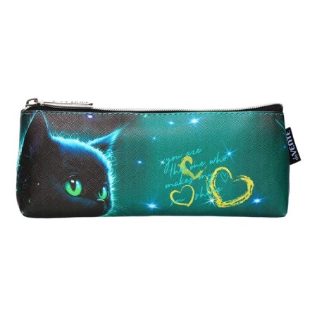 Penal is soft, 1 department, 80 x 210 x 35 mm, voluminous, artificial leather with anti -vandal texture, Devente Black Cat (with lining)-1