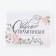 A sticker for a bottle for a wedding "Wedding champagne", flowers, 12 × 8 cm