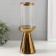 Ceramics candlestick, glass for 1 candle "surface" d = 8 cm gold 10x10x29.5 cm