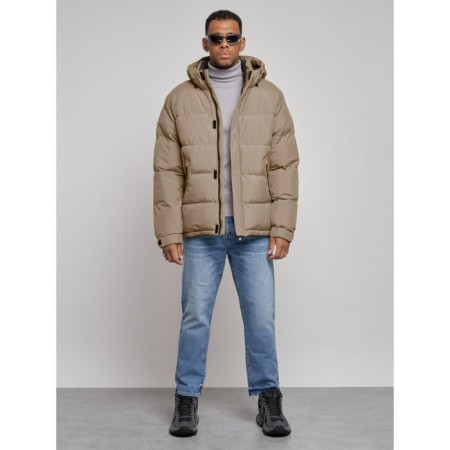 Sports Bologna male winter, size 58, beige color