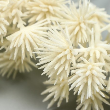 Artificial plant for creativity "spruce balls" 1 bouquet = 6 branches white 14 cm-3