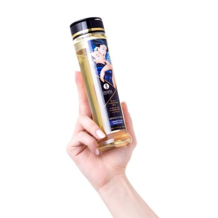 Shunga massage oil midnight flower, exciting, natural, 240 ml-3