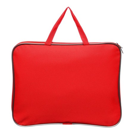 Folder with handles Textile A4, 360 x 270 x 20 mm, inner pocket Calligrata, "Office" 1Sh421, Red-3