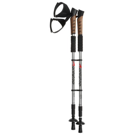Scandinavian walking ONLYTOP, telescopic, 3 sections, up to 135 cm, 2 pcs., Mix color-12